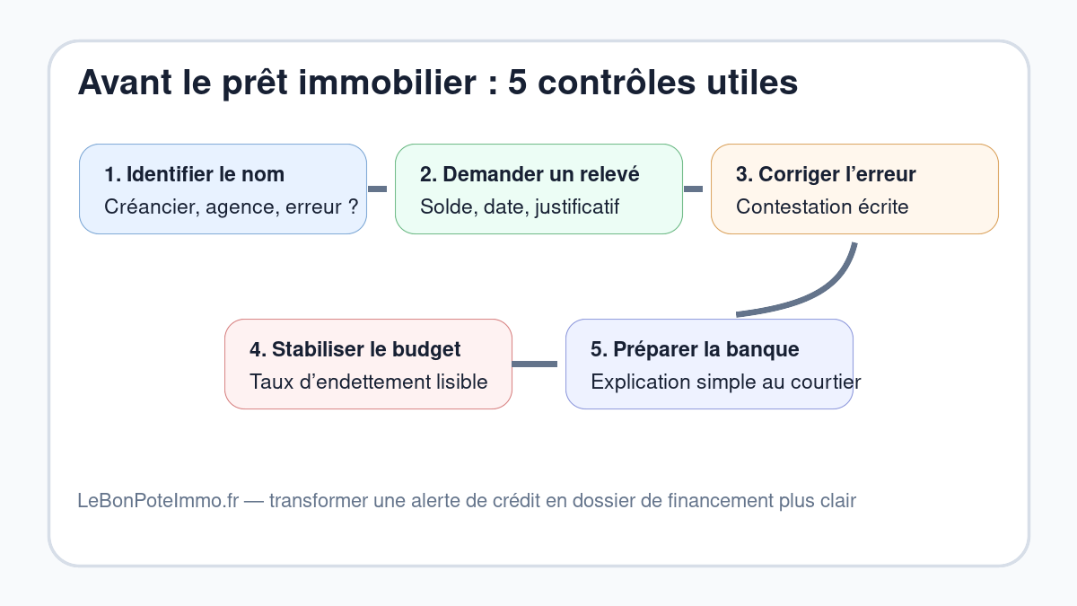 Parcours de vérification avant une demande de crédit immobilier avec Credit Bureau Associates